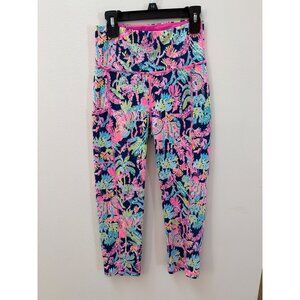 Lilly Pulitzer Luxletic Activewear Leggings XS Lilly Weekender High Rise Crop Oy